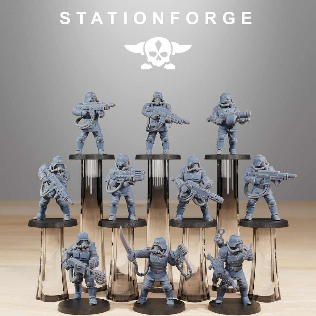 GrimGuard Commandos + Bases (10) - Station Forge
