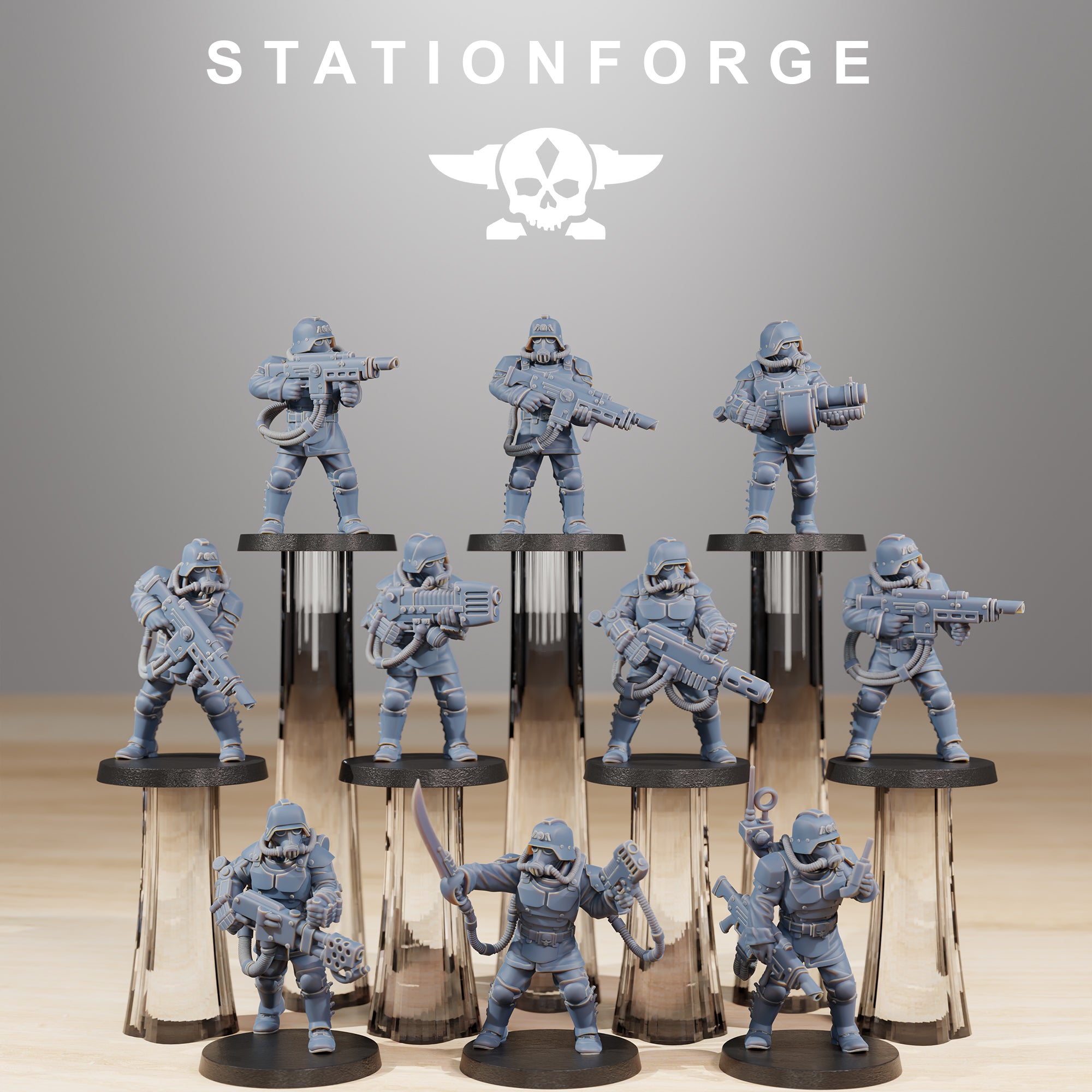 GrimGuard Commandos + Bases (10) - Station Forge