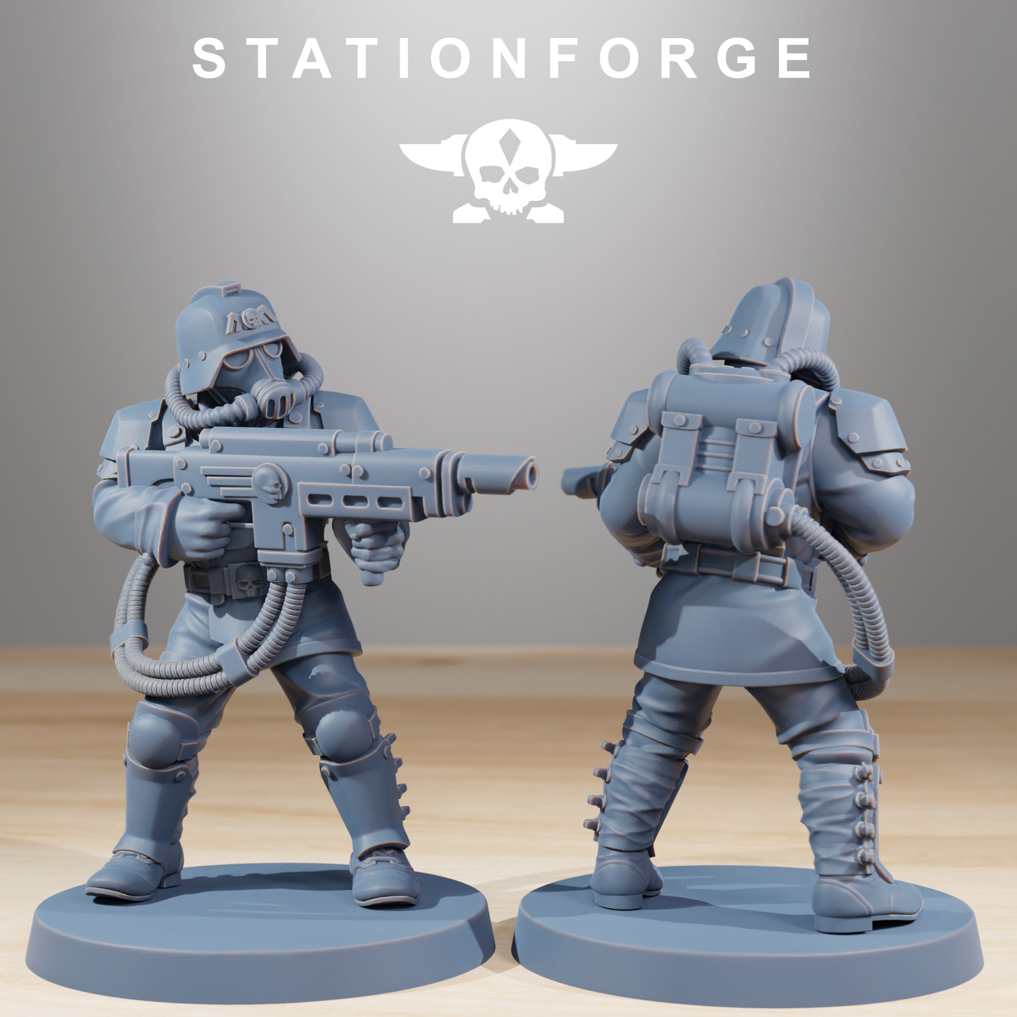 GrimGuard Commandos + Bases (10) - Station Forge