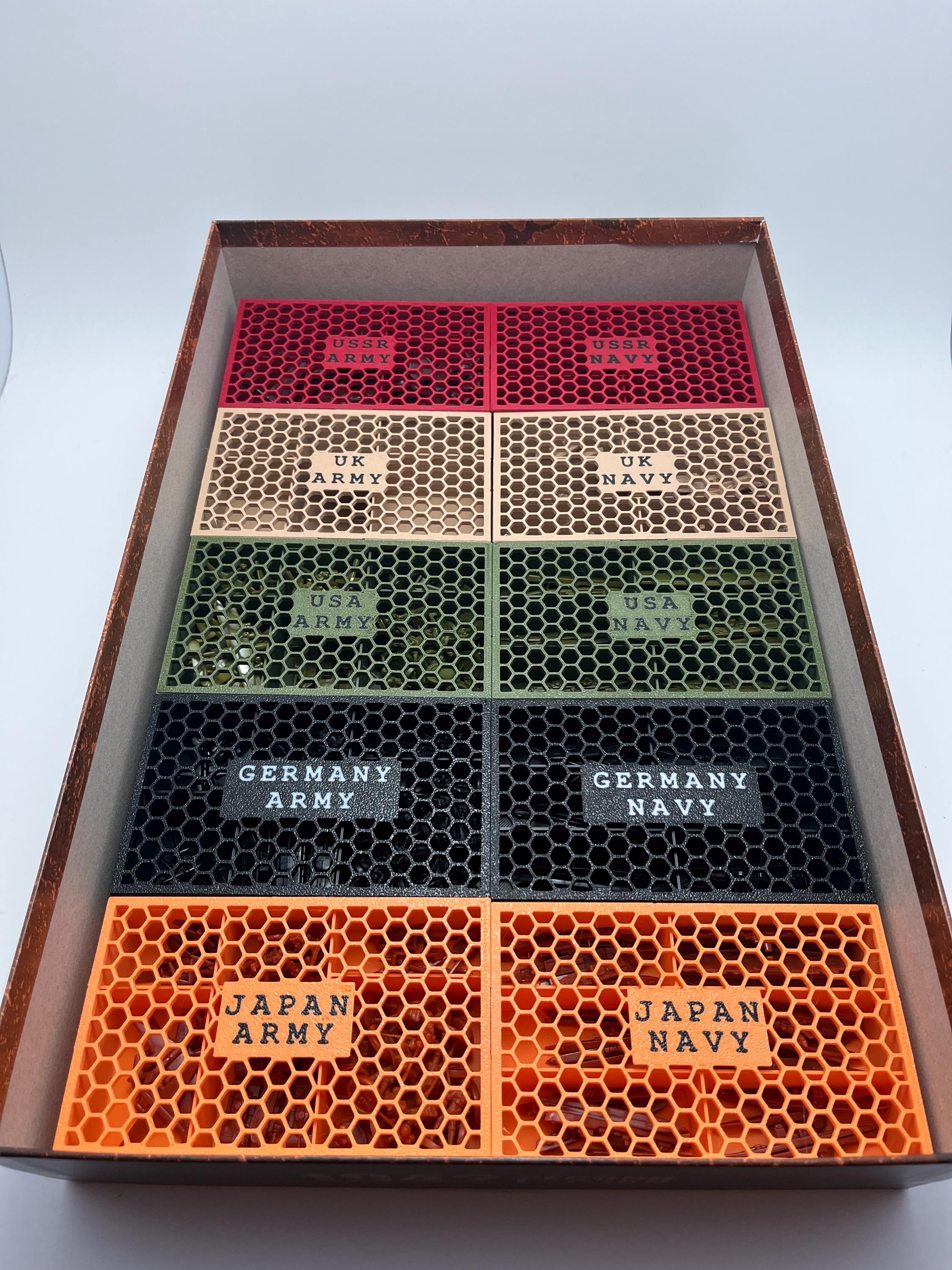 Axis and Allies 1942 Second Edition Organization Insert