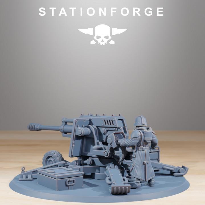 GrimGuard Battle Weapon Team + Base - Station Forge
