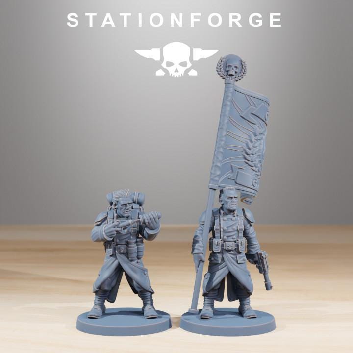 GrimGuard Combatants + Bases (10) - Station Forge