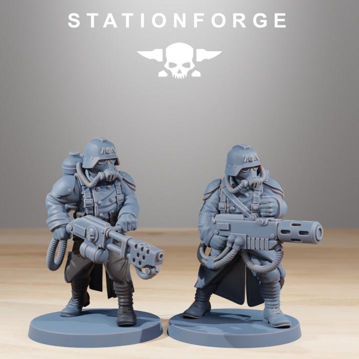 GrimGuard Combatants + Bases (10) - Station Forge