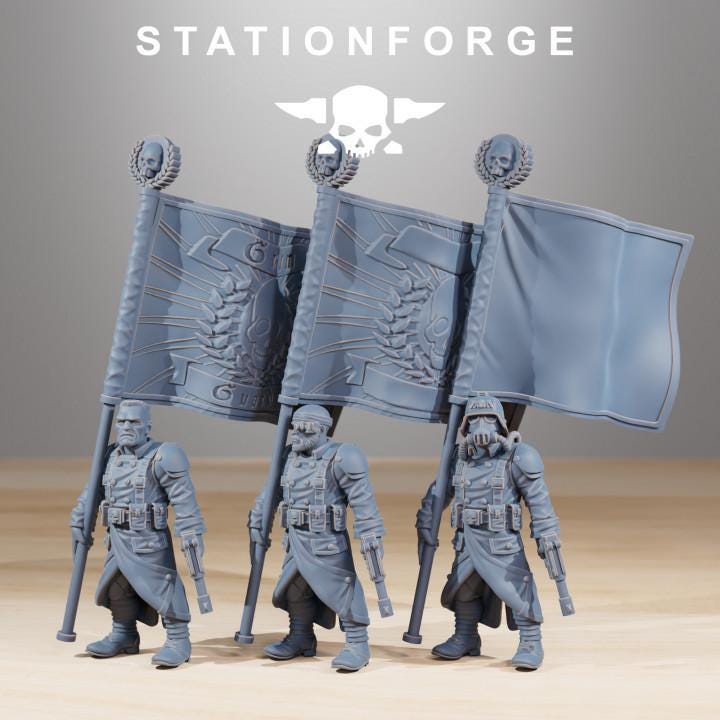 GrimGuard Combatants + Bases (10) - Station Forge