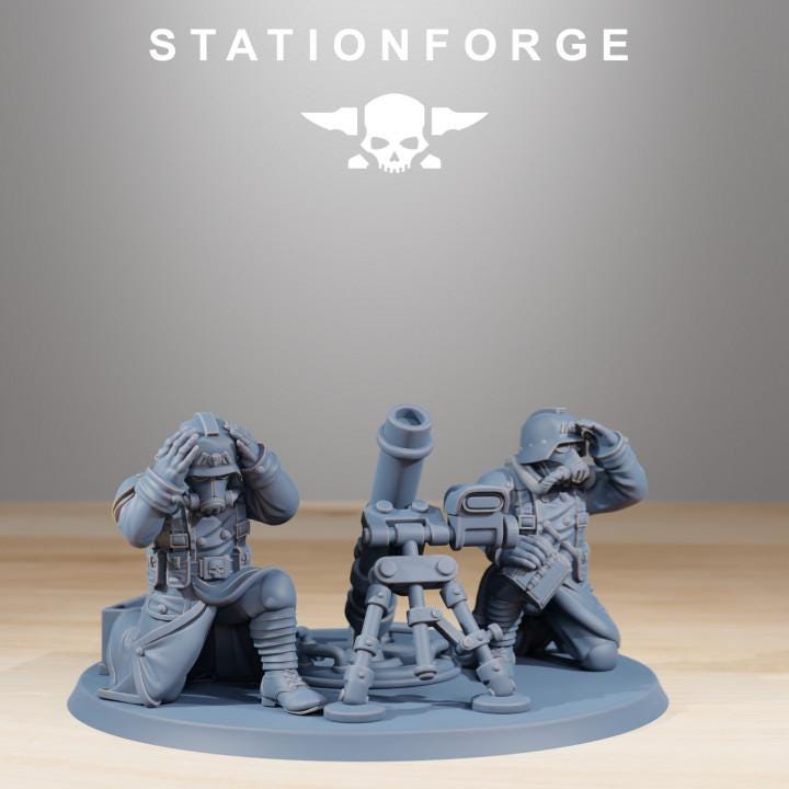 GrimGuard Battle Weapon Team + Base - Station Forge