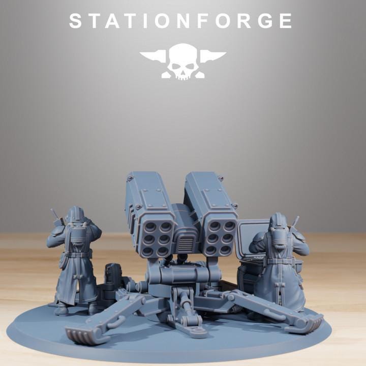 GrimGuard Battle Weapon Team + Base - Station Forge