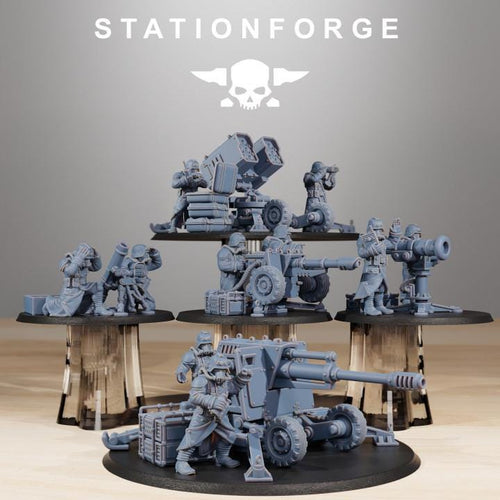 GrimGuard Battle Weapon Team + Base - Station Forge