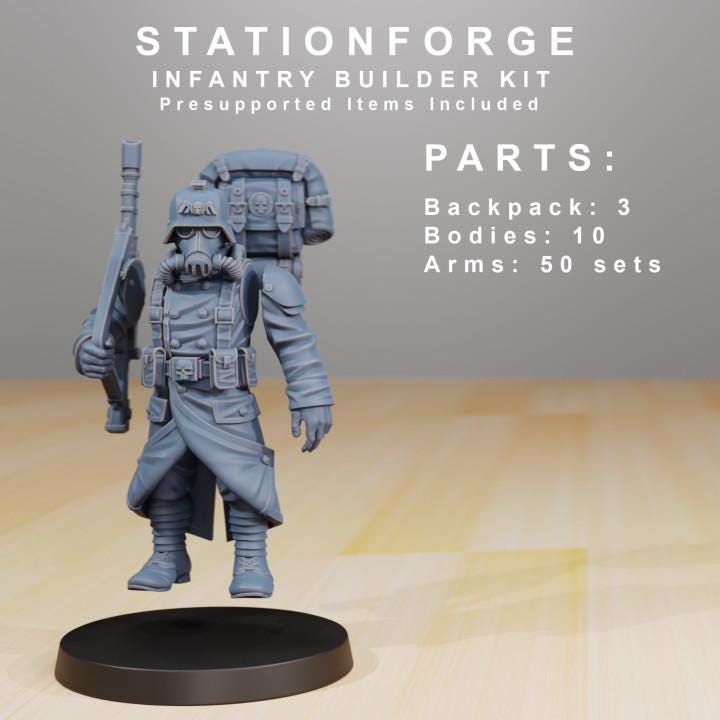 GrimGuard Infantry Builder + Bases (10) - Station Forge