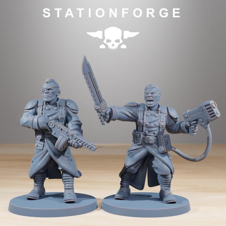GrimGuard Combatants + Bases (10) - Station Forge