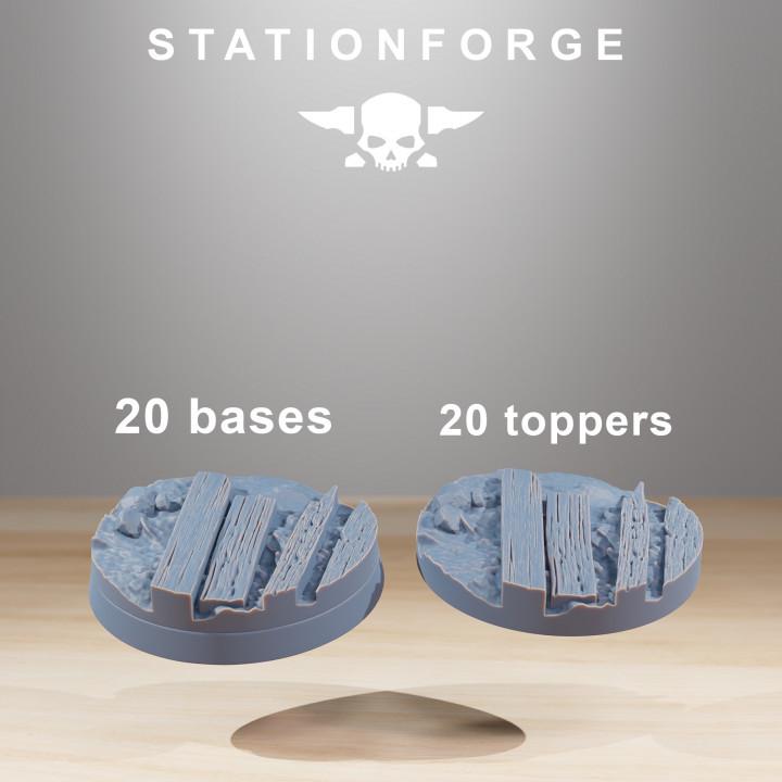 25mm Trench Bases/Toppers (20) - Station Forge