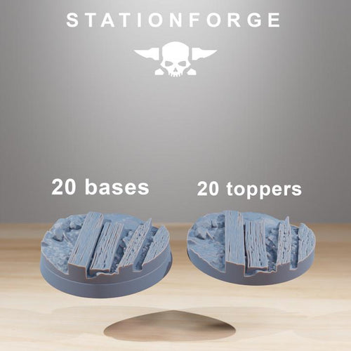 25mm Trench Bases/Toppers (20) - Station Forge