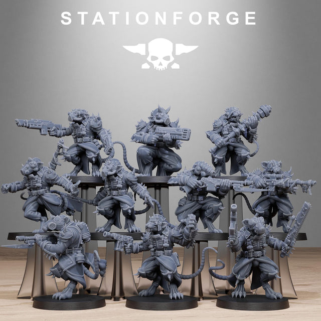 Corrupted Guard Raticus + Bases (10) - Station Forge