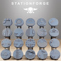 25mm Industrial Bases (20) - Station Forge