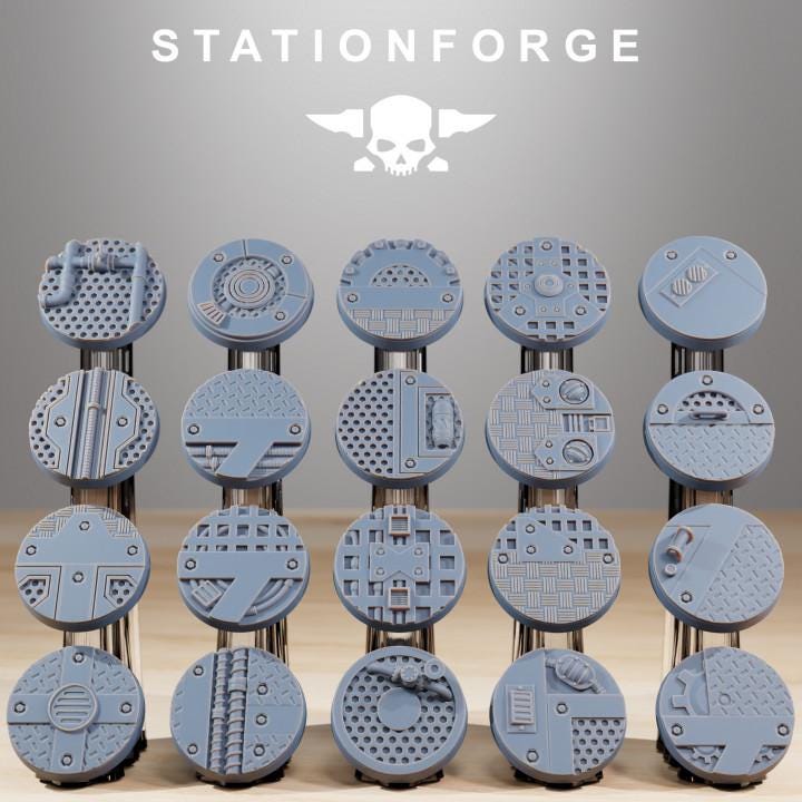 25mm Industrial Bases (20) - Station Forge