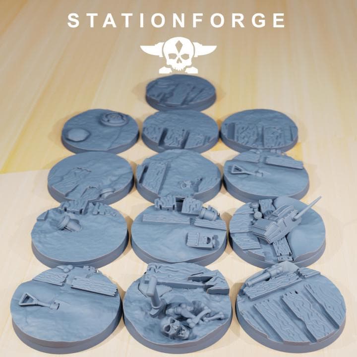 25mm Trench Bases (13) - Station Forge
