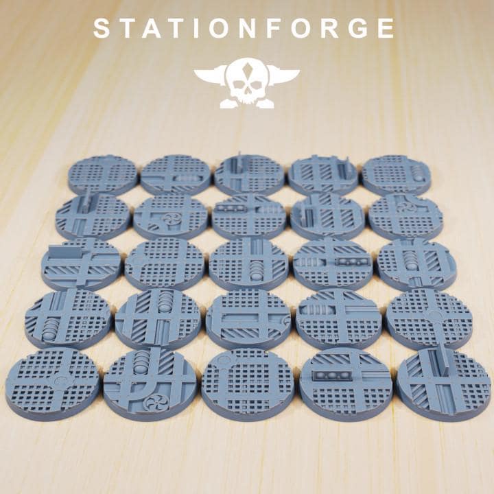 25mm Industrial Bases (25) - Station Forge