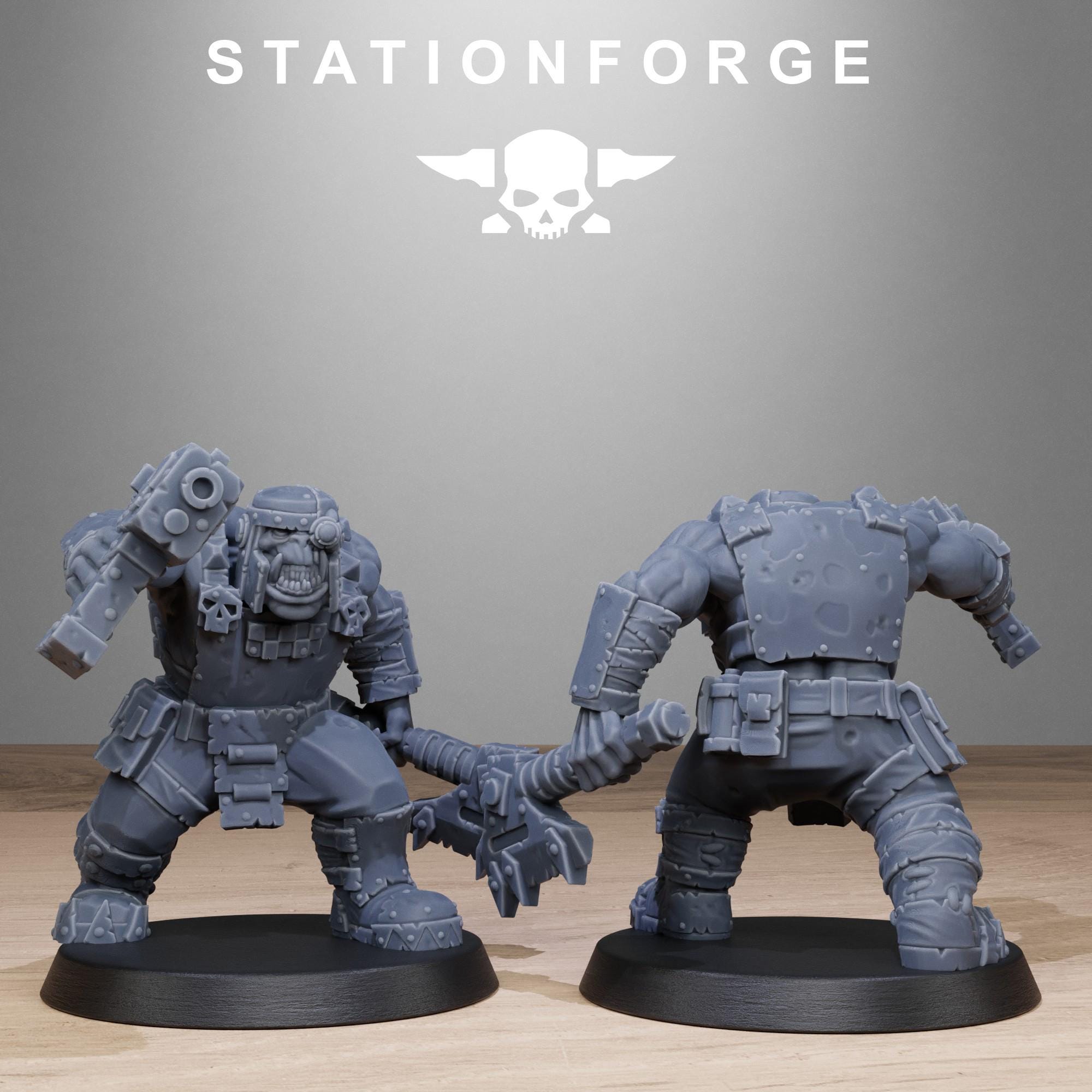 Orkas Bros Infantry + Bases (10) - Station Forge